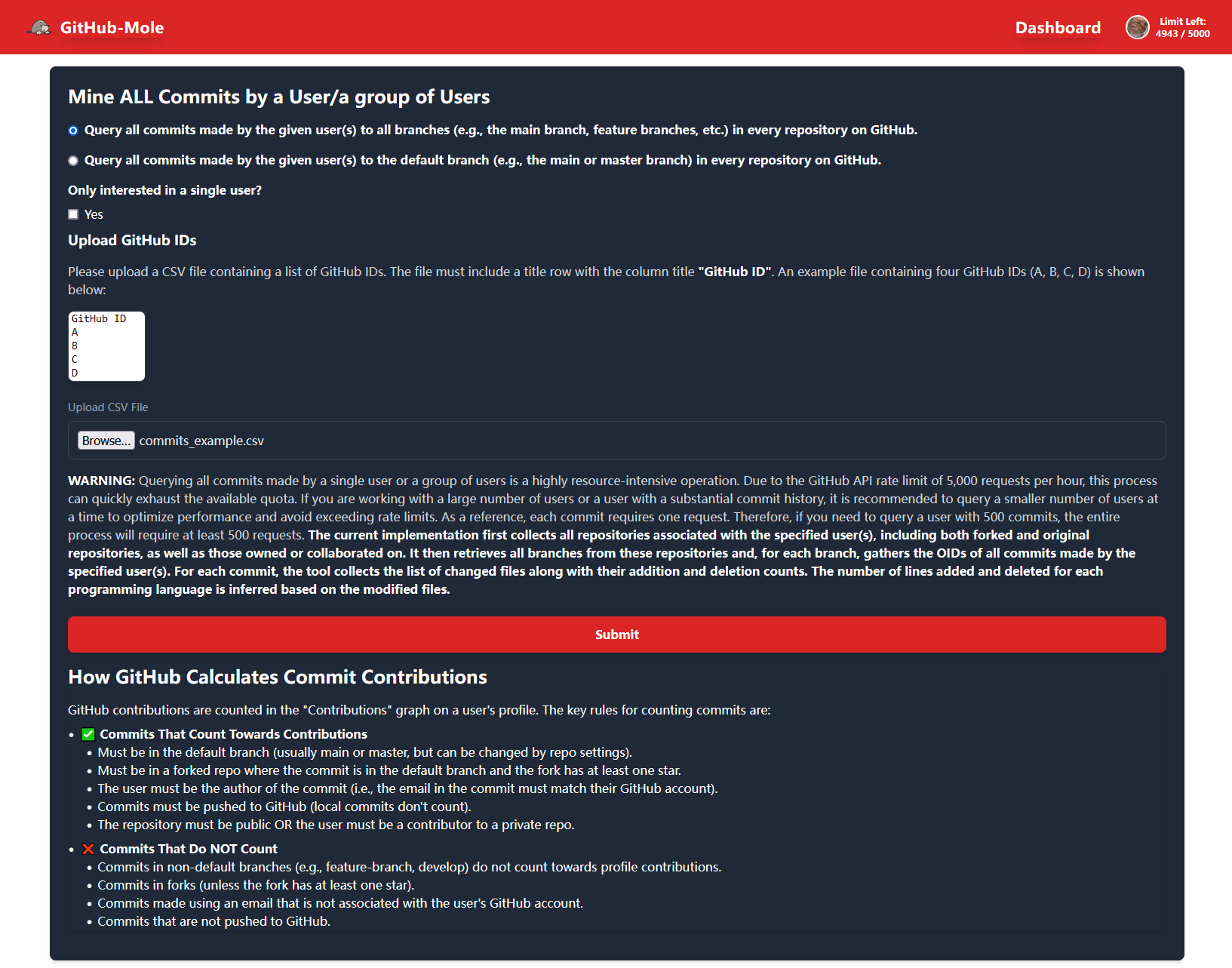 All Branches Query Screenshot