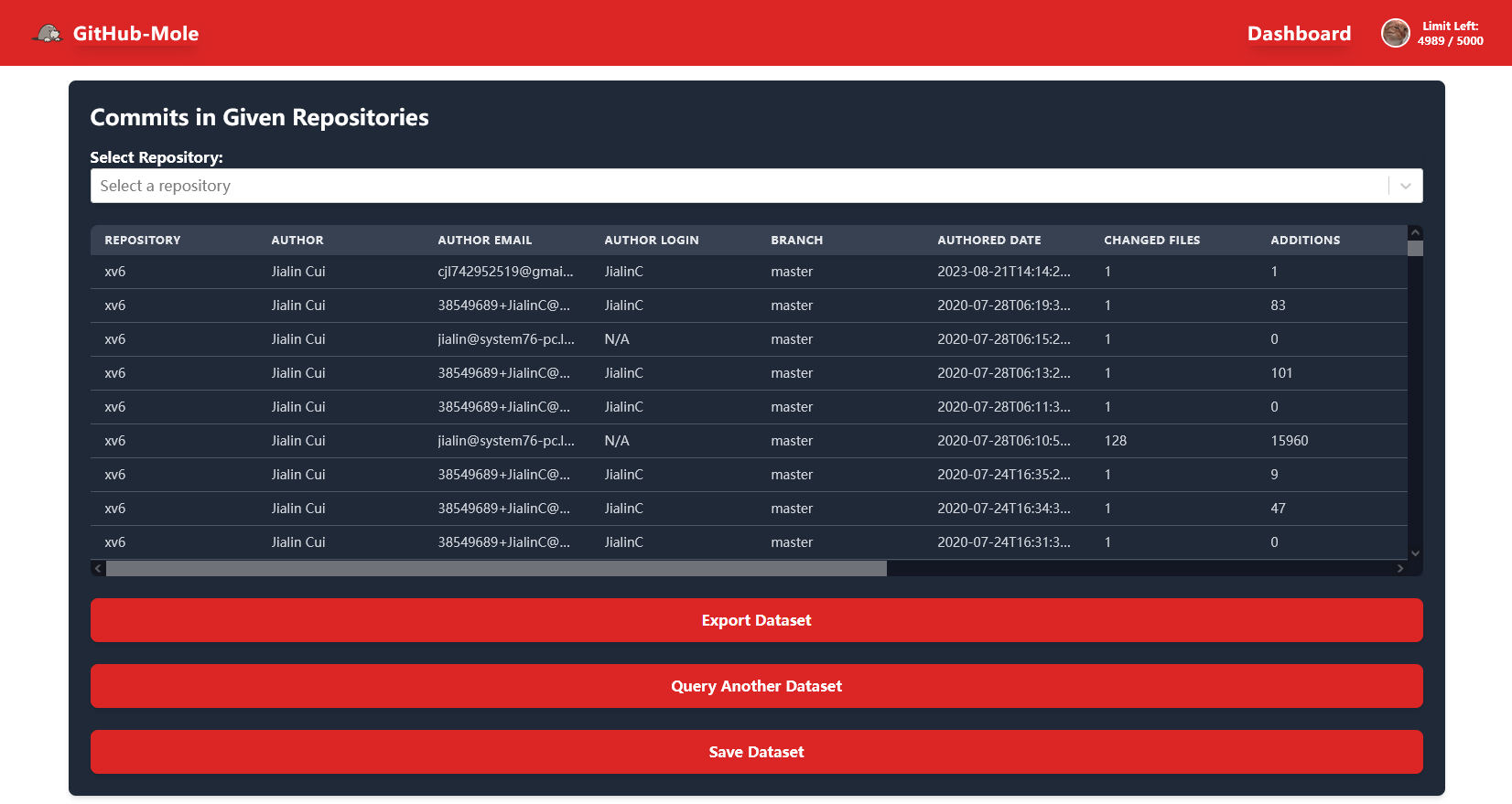 Query Result Screenshot