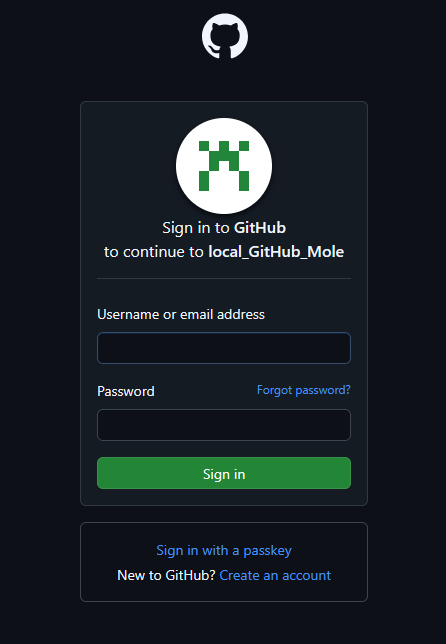 SSO Login Screenshot